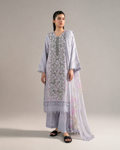 Maria.B Lilac Butterfly – Embroidered Suit with Chiffon Dupatta