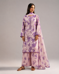 Motifz Floral Bloom – Sequins Embroidered Suit with Chiffon Dupatta