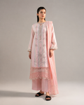 Maria.B Pastel Candy Stripe – Premium Sequins Embroidered 3-Piece | Ijlaal